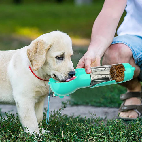 BOTELLA PÓRTATIL 4 EN 1 MULTIFUNCIONAL PARA MASCOTAS