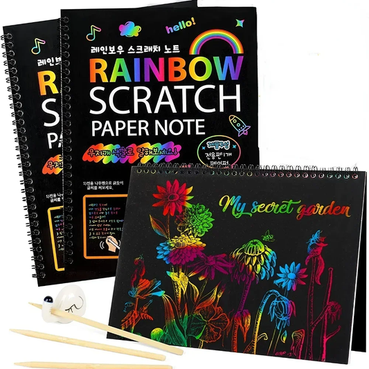 LIBRO RAINBOW SCRATCHBOOK